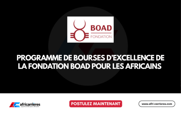 Bourse d'excellence Fondation BOAD 2027-2028 pour citoyens africains