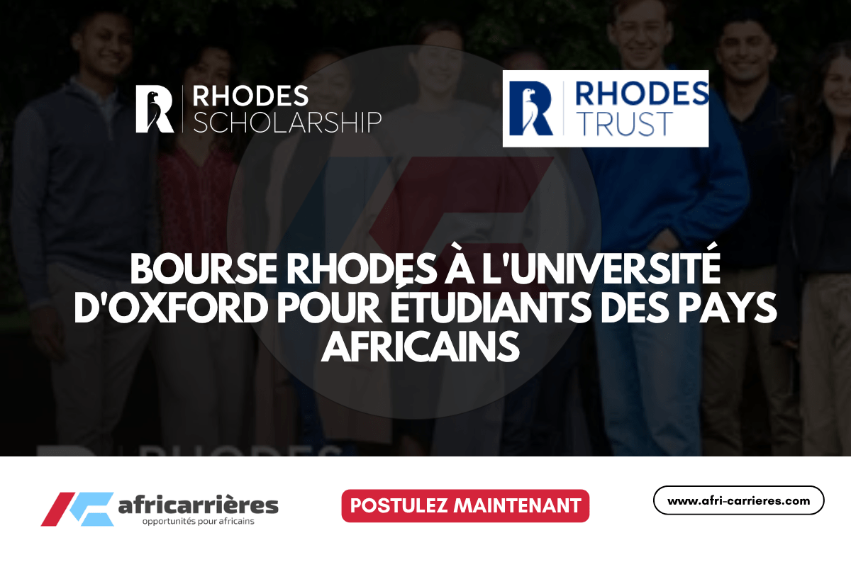 bourse Rhodes à l'Université d'Oxford pour étudiants des pays africains