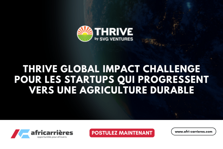 Thrive Global Impact Challenge 2025 pour startups africains