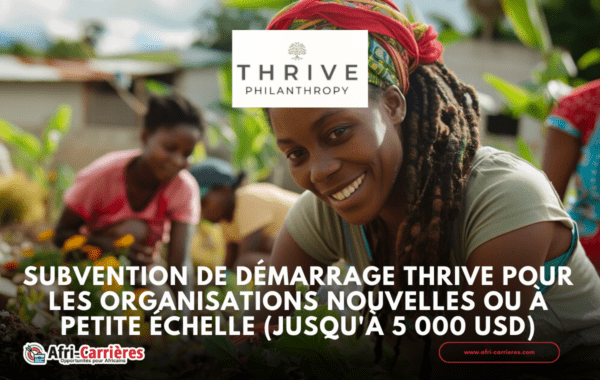 Subvention de demarrage Thrive