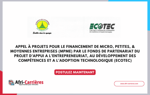 Appel a Financement du Gouvernement du Burkina Faso pour MPME