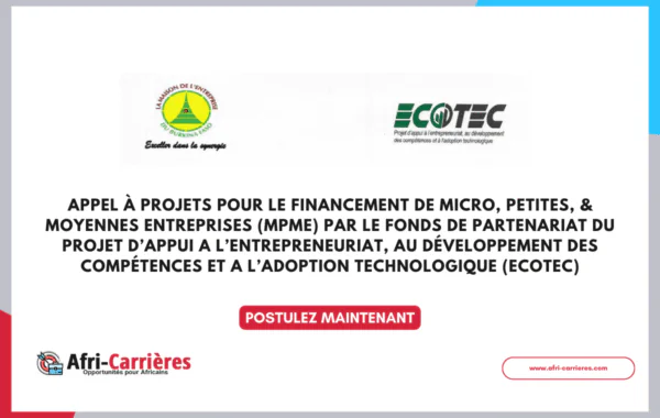 Appel a Financement du Gouvernement du Burkina Faso pour MPME