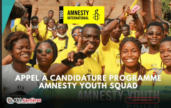 Appel a candidature Programme Amnesty Youth Squad