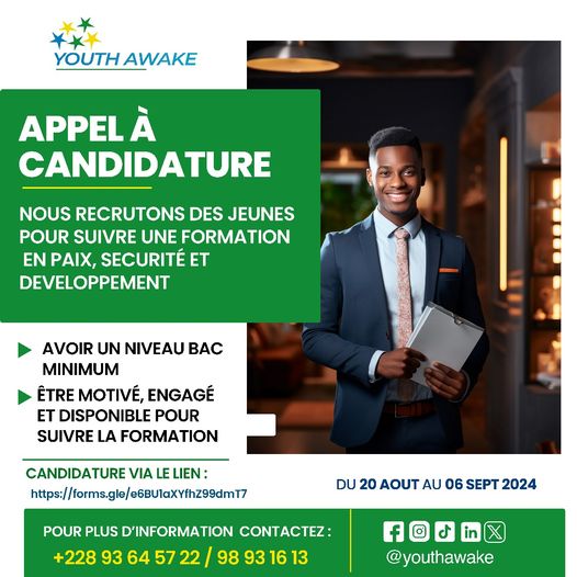 Formation ambassadeur de la paix de Youth Awake