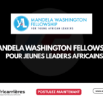 Appel à candidature ouverte pour le Mandela Washington Fellowship 2027 pour jeunes leaders africains aux États-Unis