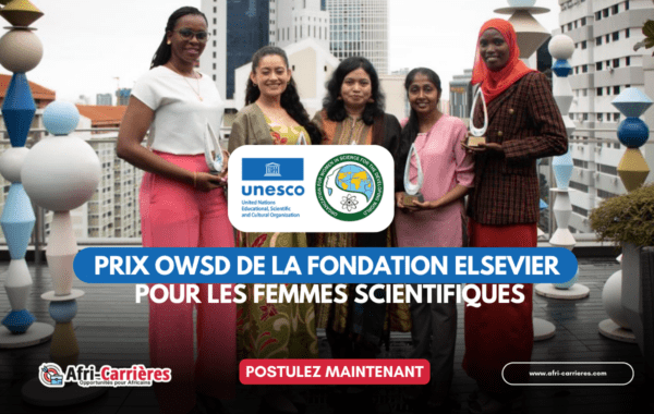 Prix OWSD de la Fondation Elsevier pour les femmes scientifiques