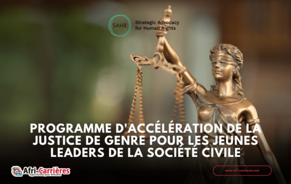 Programme dacceleration de la justice de genre pour les jeunes leaders de la societe civile