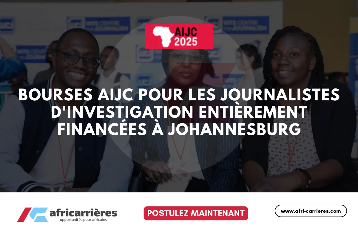 Bourses AIJC 2025 pour les journalistes d'investigation entièrement financées à Johannesburg