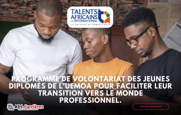 Programme de volontariat des jeunes diplomes de lUEMOA