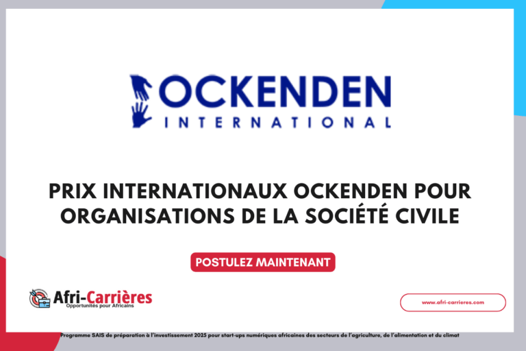 Prix internationaux Ockenden pour organisations de la société civile
