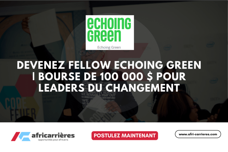 Echoing Green Fellowship 2026 pour leaders sociaux du monde