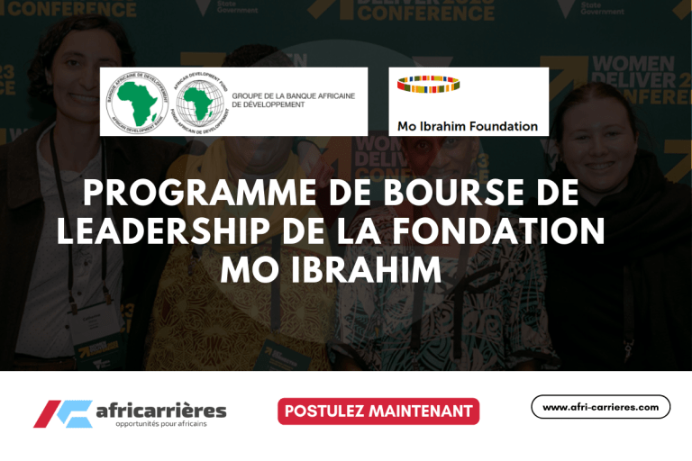 Programme de bourse 2026 de leadership de la Fondation Mo Ibrahim