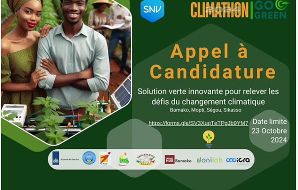 Appel a candidature Climathon Projet GO GREEN 2024