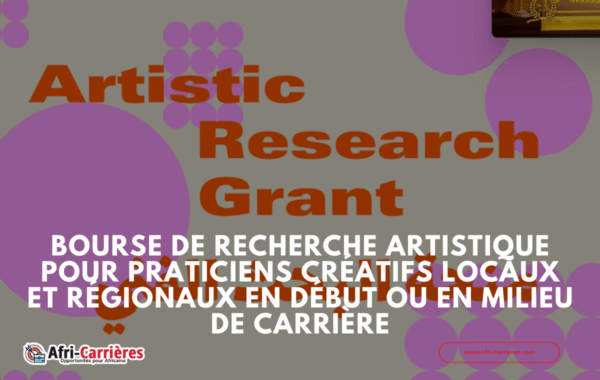 Bourse de recherche artistique pour praticiens creatifs locaux et regionaux en debut ou en milieu de carriere 1