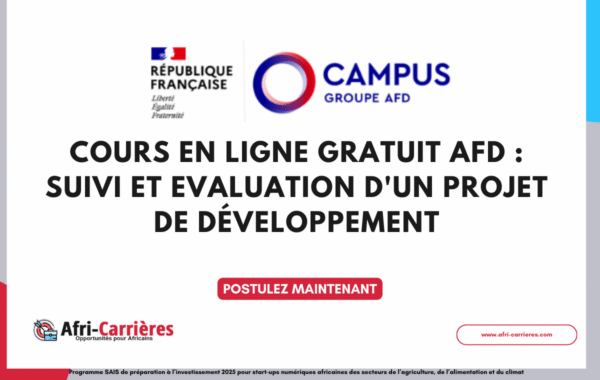 Cours en ligne gratuit AFD Suivi et Evaluation dun projet de developpement 1