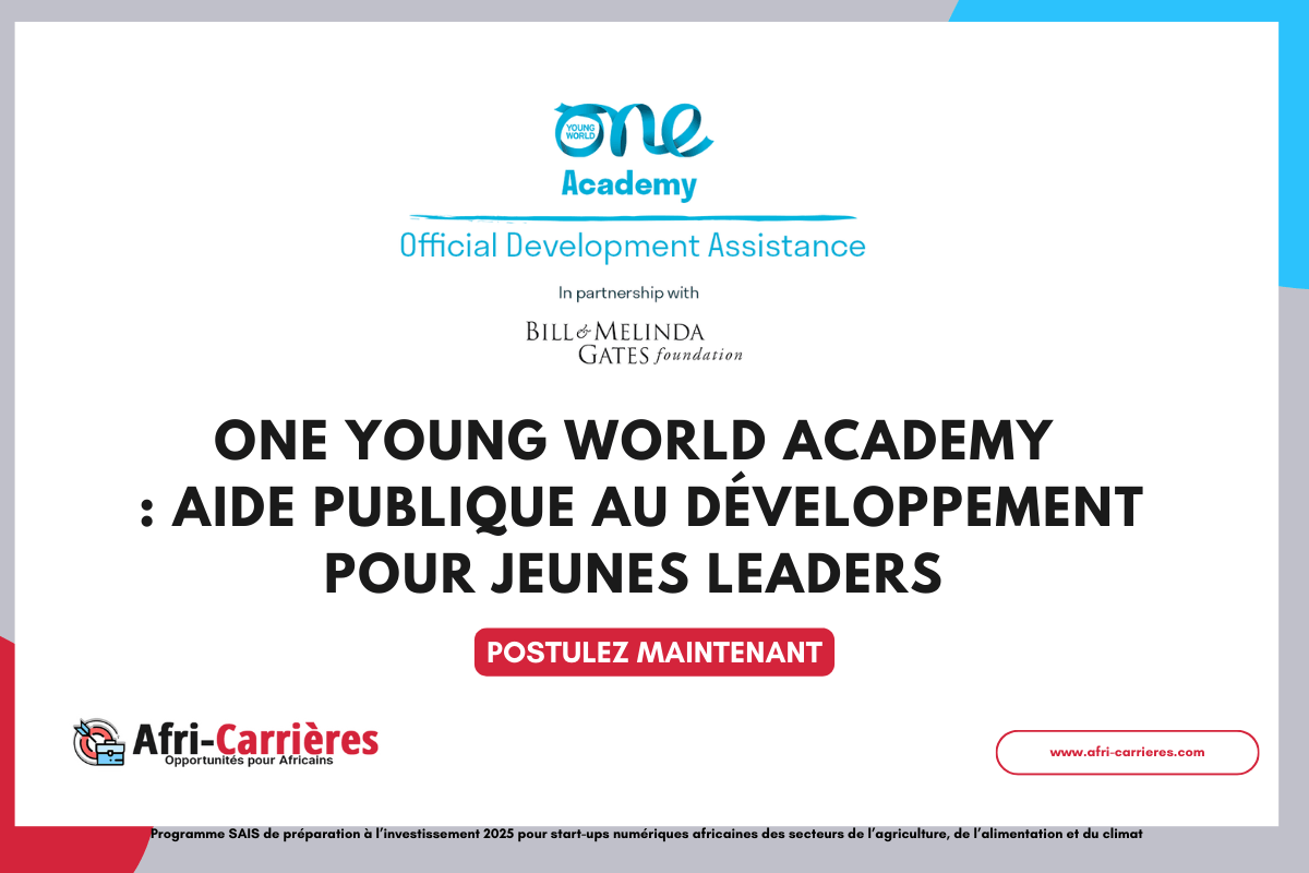 One Young World Academy aide publique au développement pour jeunes leaders