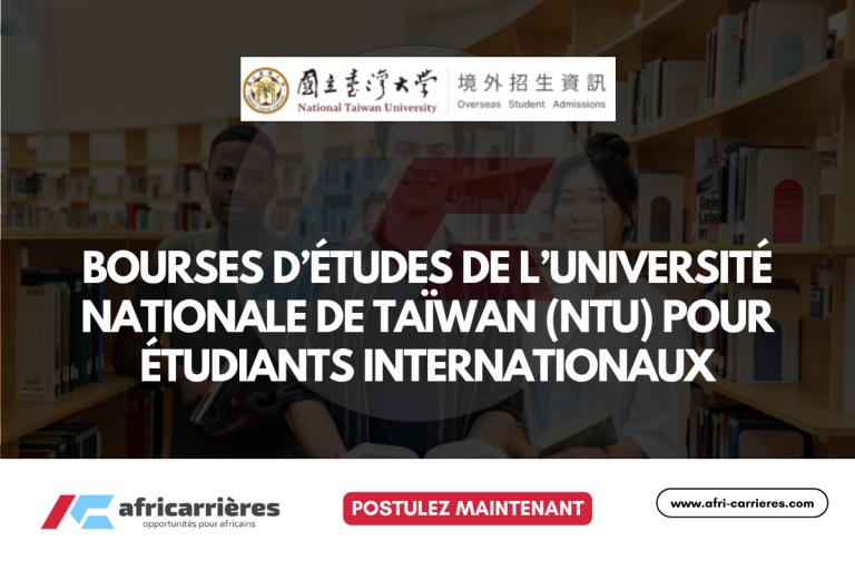 Bourses National Taiwan University (NTU) 2026 pour étudiants internationaux