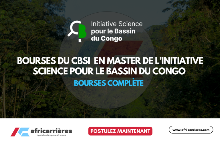 Bourses du CBSI en master de l’Initiative Science pour le Bassin du Congo