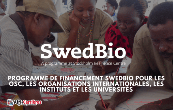 Programme de financement SwedBio pour les OSC les organisations internationales les instituts et les universites 1 1