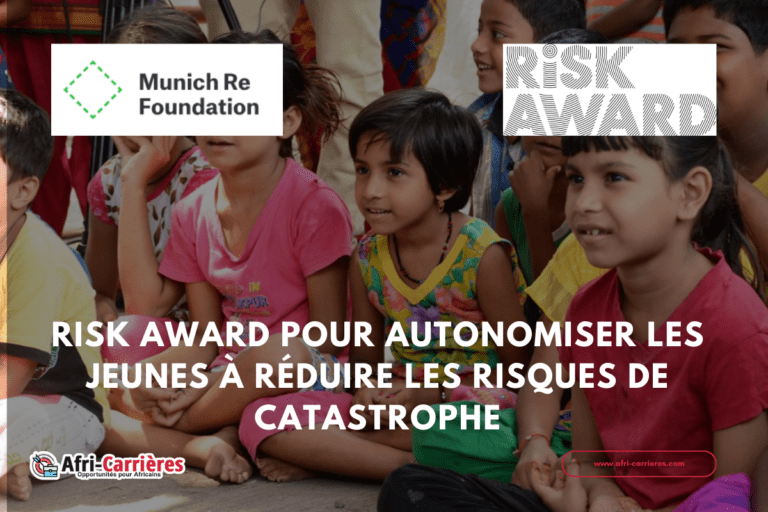 RISK Award pour autonomiser les jeunes à réduire les risques de catastrophe