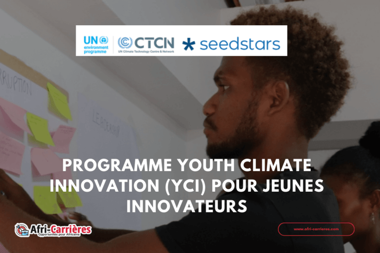 programme Youth Climate Innovation (YCI) pour jeunes innovateurs
