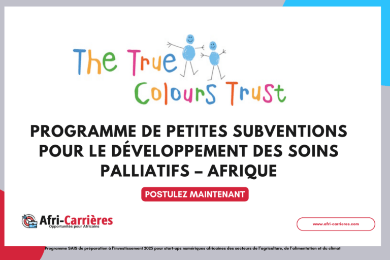 programme de petites subventions True Colours Trust