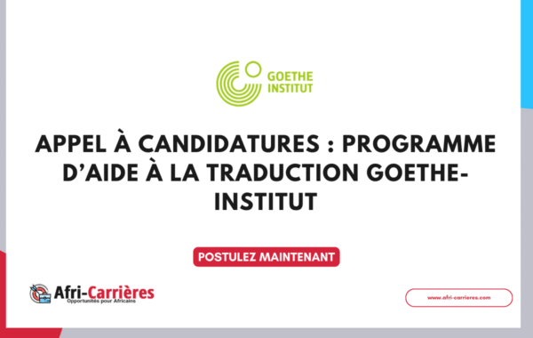 Appel a candidatures Programme daide a la traduction Goethe Institut