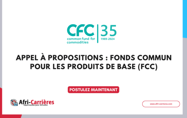 Appel a propositions Fonds commun pour les produits de base FCC