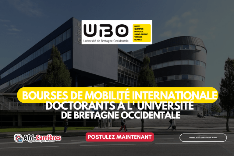 Bourses de mobilité internationale Doctorants à l' Université de Bretagne Occidentale