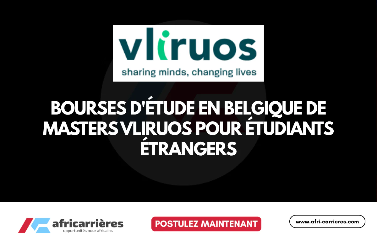 Bourses d'étude en Belgique 2026 de masters VLIRUOS pour étudiants étrangers