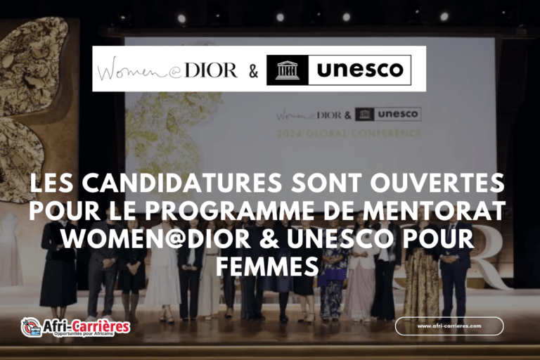 Les candidatures sont ouvertes pour le Programme Women@Dior & UNESCO pour femmes