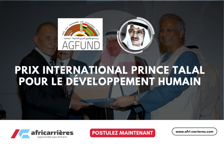 Le Prix international Prince Talal pour le développement