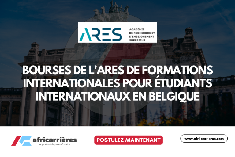 Bourses de l'ARES de formations internationales 2026-2027 en Belgique