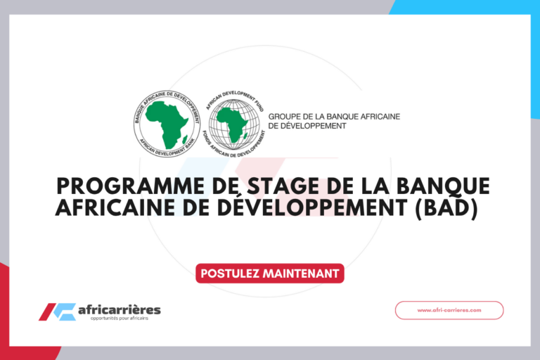 Programme de stage de la BAD - Banque Africaine de Développement pour jeunes professionnels africains