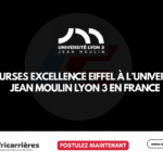 Bourse Eiffel 2027 en master à l’Université Jean Moulin Lyon 3 pour étudiants étrangers en France