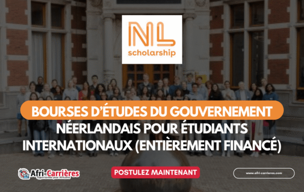 Bourses du gouvernement neerlandais 2025 2026 au Pays Bas
