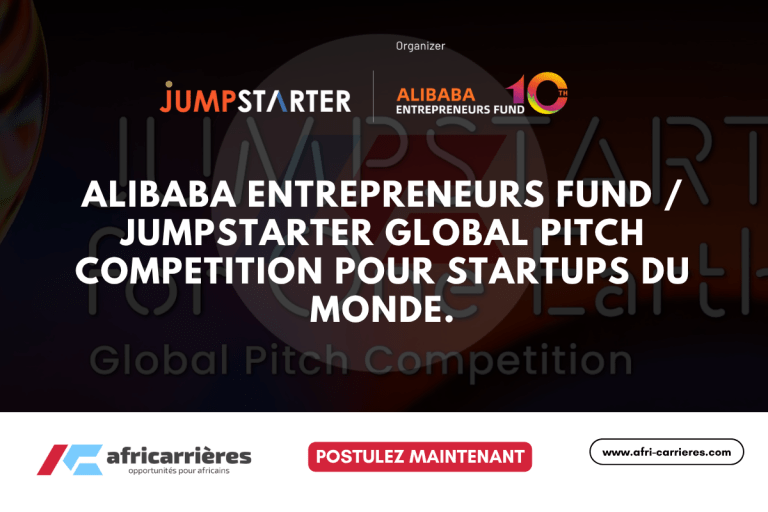 Alibaba Entrepreneurs Fund / JUMPSTARTER Global Pitch Competition pour startups du monde.