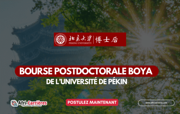 Appel a candidatures pour la bourse postdoctorale Boya 2025 de lUniversite de Pekin