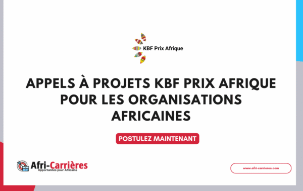 Appels a projets KBF Prix Afrique 2025 2026 pour les organisations africaines