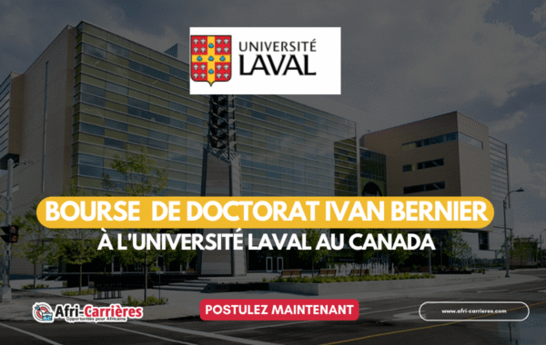 Bourse de doctorat Ivan Bernier a lUniversite Laval au Canada