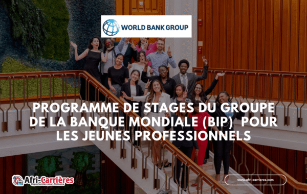 programme de stages Banque mondiale de 2025