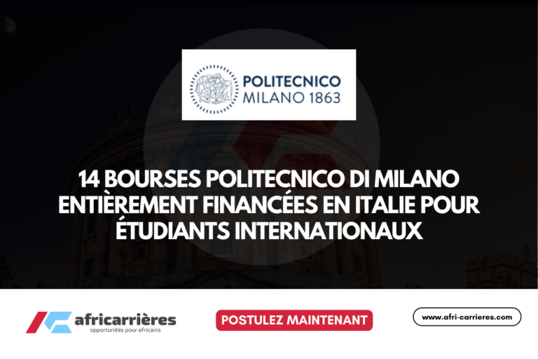 14 Bourses Politecnico Di Milano entièrement financées en Italie 2026-2027 pour étudiants internationaux