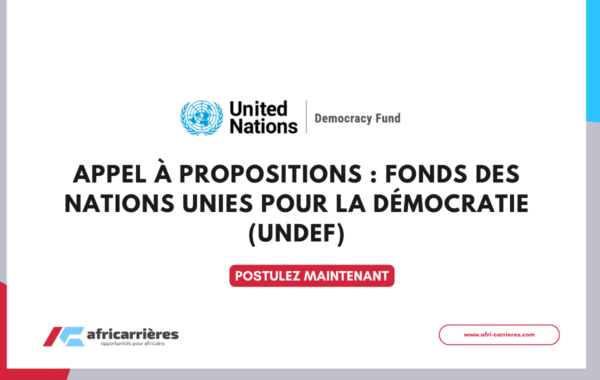 Appel a propositions Fonds des Nations Unies pour la democratie UNDEF