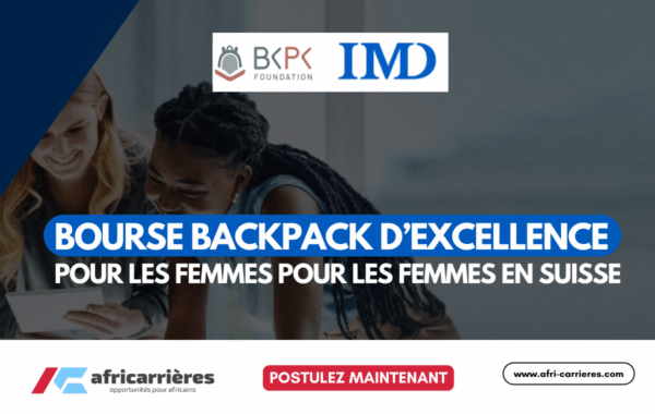 Bourse BackPack dexcellence pour les femmes pour les femmes en Suisse 2025