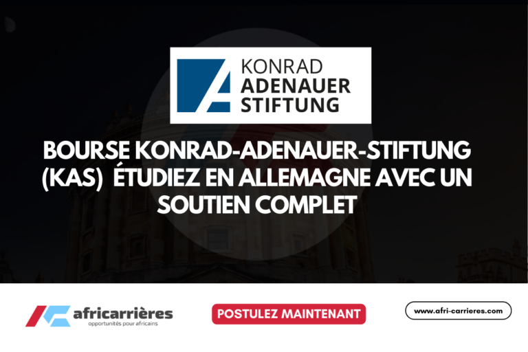 Bourses Fondation Konrad-Adenauer 2026 pour les étudiants africains en Allemagne
