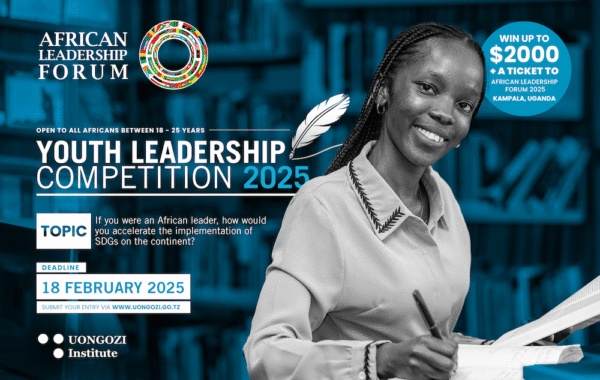 Concours de leadership pour les jeunes Youth Leadership Competition2025 de lInstitut UONGOZI pour les jeunes Africains 2 000 USD et entierement finance a Kampala Ouganda