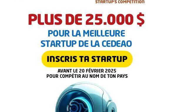 Postulez au Concours Startup de la CEDEAO 2025 jusqua 25000