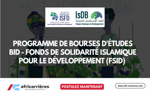 Programme de bourses detudes BID FSID 2025 2026