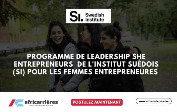 Programme de leadership She Entrepreneurs 2025 de lInstitut suedois SI pour les femmes entrepreneures entierement finance a Stockholm Suede