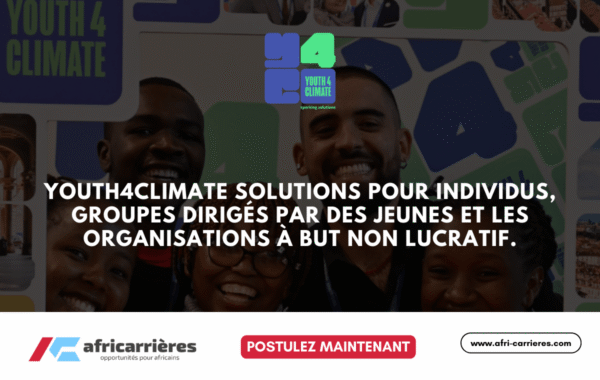 Youth4Climate Solutions 2025 pour individus groupes diriges par des jeunes et les organisations a but non lucratif
